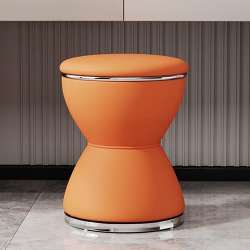 Taburete de tocador de baño resistente al agua con asiento cosmético redondo 2