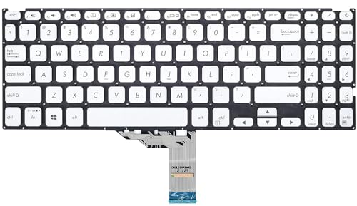 Image of WISTAR Laptop Keyboard for Asus Vivobook 15 F512 F512DA F512JA F512FA F512UA, Vivobook X512 X512FA X512DA X512UA Series Laptop Sliver US Layout