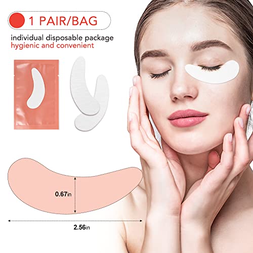 Lunamoon Eye Pads for Eyelash Extension Eyelash Pads Eyelash Extension Pad Eyelash Colouring Pad Eyelash Lifting Pad Eye Gel Patch for Eyelash Extensions 50 works (Willowleaves Pink) - Image 2