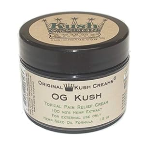 Kush Creams – OG Kush – Emu Oil & Hemp Oil Infused w/ 30+ Herbal Ingredients – Topical Pain Relief Cream with…