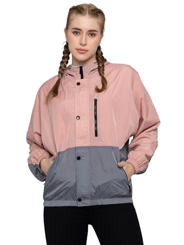 Image of CHKOKKO Sunscreen Jacket for Women Hooded Zipper Sports Jacket | UV Protection | Sun Protective | Lightweight Water Resistant | Riding Biker | Outdoor Travel Gym Running