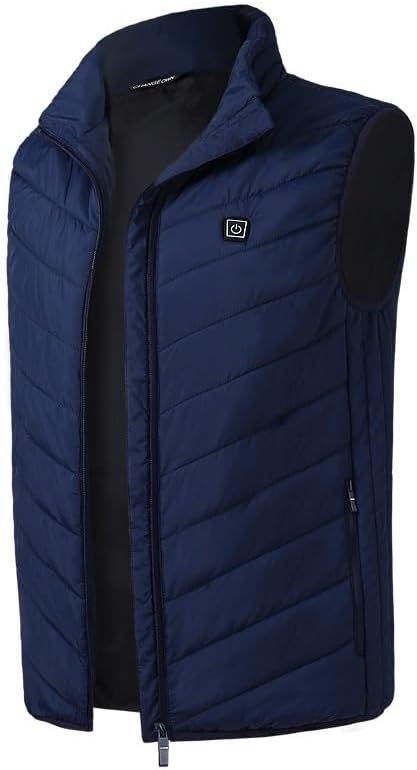 Electric Heated Vest, Dual Control Heating Vest with Battery Pack for Women(Blue Zone 11,XXXXX-Large)
