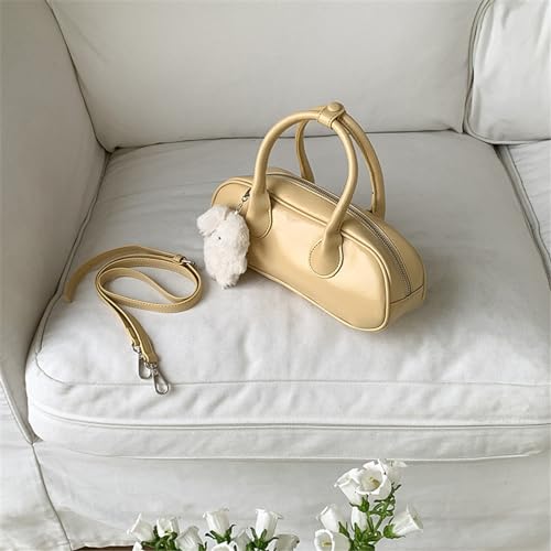 Sac à main en cuir synthétique blanc résistant et léger