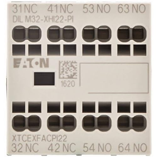 Bloc de contacts auxiliaires Eaton 2 NO 2 NF pour sécuriser la commande des circuits de moteurs