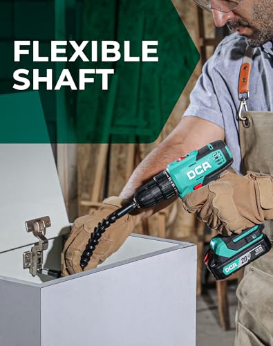 Dca Cordless Drill Set, 336 In-Lbs Torque, 3/8 Inch Keyless Chuck, Electric Power Drill With 2.0Ah Battery And Charger,18+1 Position,25-Piece 20V Drill Driver Kit thumb #4