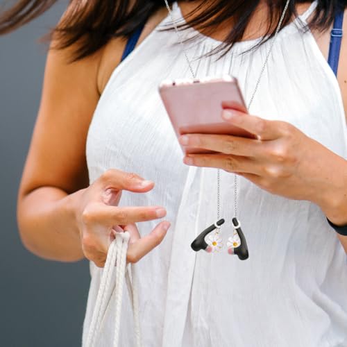 Image of Hemobllo Wireless Earphone Chain Anti-Lost Earpiece Holder Lightweight Necklace for and Earbuds Glasses Accessory 15In for Women