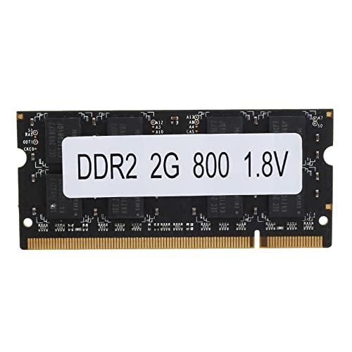 Hxhsgmeh Memoria RAM DDR2 de 2 GB para portátil AMD PC2 6400 SODIMM 1.8V 200 pines
