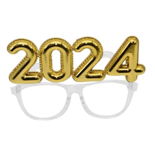 Homoyoyo Gafas de Fiesta con Números Transparentes Accesorio Divertido para Fotos y Decoración de Eventos Lentes Resistentes y Cómodos para Adultos