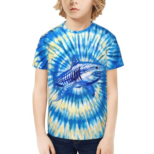 Tie Dye T-Shirts for Kids - Soft Breathable Short Sleeve Tee for Boys & Girls, Hippie Style Summer Top Casual Youth Tops2