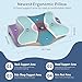Cervical Neck Pillow for Pain Relief - Ergonomic Pillow Side Sleeper Pillow for Sleeping, Orthopedic Bed Pillow Neck Support Pillow, Contour Memory Foam Pillows for Side Back Stomach Sleepers