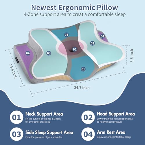 Bespillow Cervical Neck Pillow for Pain Relief