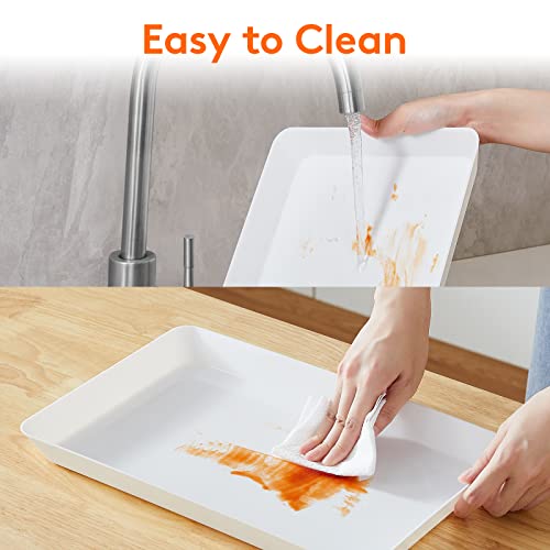 image for Lifewit Serving Tray Plastic for Party Supplies, 15