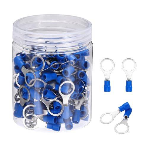 Cosses de batterie isolees RV2-10 MECCANIXITY contre les faux contacts de cable bleu 150 pcs
