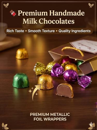 Image of Chocoloony Chocolate PVC Gift Pack with 20pcs Milk Handmade Chocolate (120gm) for Gift Sister, Wife and Girlfriend | Birthday Return Gift for Kids