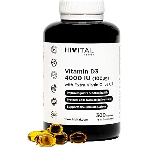 Hivital Foods Vitamina D3 4000 UI 300 perlas Cover