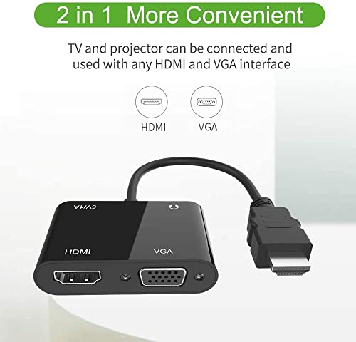 Image of USB HUB (HDMI to HDMI /VGA Adapter HUB)