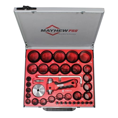 Image of Mayhew Tools 66016 Hollow Punch, 36-Piece Set, Black