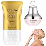 Kit de Cuidado para Ojos y Cuello, Crema para Ojos con Masajeador + Crema Reafirmante para Cuello, Tratamiento Antiarrugas...