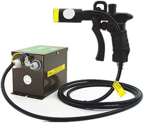 Industrial Ionizing Air Gun, 4.6KV Anti-Static Blower with Adjustable Airflow, 3M Hose & Grounding Cable, for Electronics, PCB Assembly, Printing, and Plastic Molding