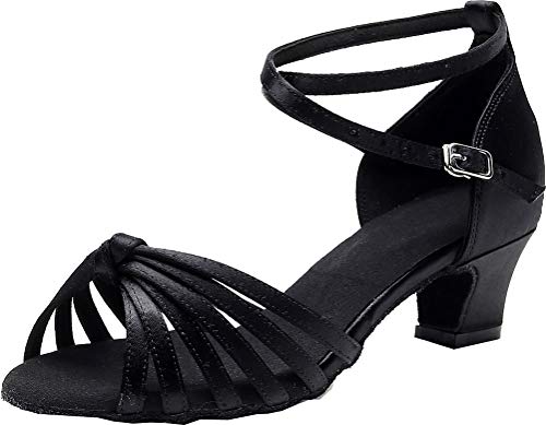 Chaussures de danse latine femme à talon carré pour salsa et tango