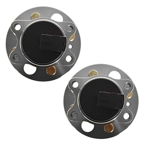 Image of TRQ 2 Piece Rear Wheel Bearing & Hub Assembly Set Compatible with 2006-2011 Hyundai Accent Kia Rio Rio5