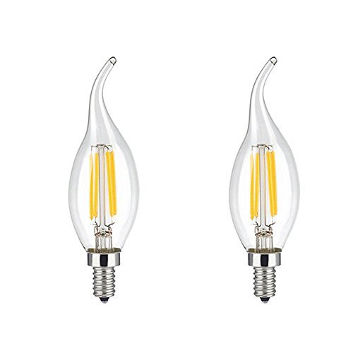 Roshni & Light 4-Watts e14 LED Warm White Bulb, Pack of 2