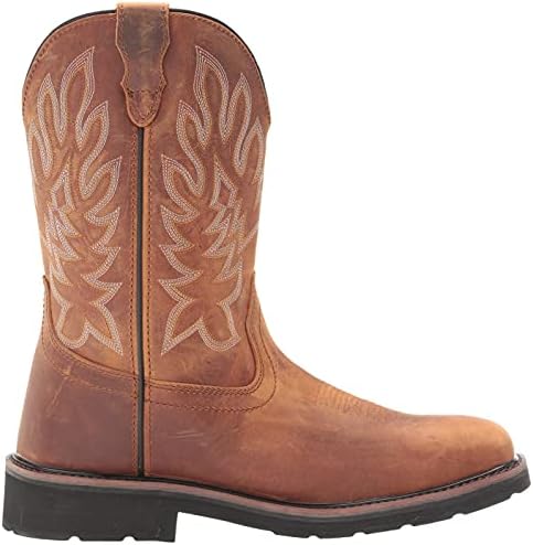 Wolverine Men's Rancher Steel Toe Construction Boot, Tobacco, 12 | Image 5
