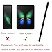 Galaxy Z Fold6 SPen Replacement for Samsung Galaxy Z Fold6 Slim S Pen Fold 6 Stylus Pen, Z Fold 6 SPen Fold Edition + 2 Tips + Eject Pin (Black)