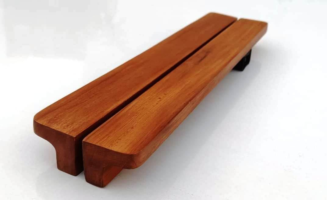 Interior HUT 3 Natural Teak Wooden Handle, Solid Teak Wood for Wardrobe Handles, Pull Handle, Doors Handle, Cabinet Handles, Drawers Handles-1 PIECE ((4 INCH))-image-10