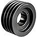 Browning 4B64Q Split Taper Sheave, Cast Iron, 4 Groove, A or B Belt, Split Taper Sheave, Uses Q1 Bushing
