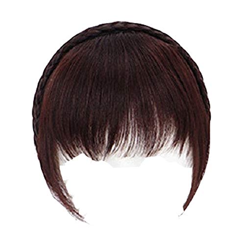 AMOXO �O���E�B�b�O �O�҂� 100%�l�� �E�B�b�O �t �G�A���[�o���O ��C�� �J�`���[�V�� �ς����� �N���b�v �w�A�o���h ���f�B�[�X ������ �w�A�A�N�Z�T���[ (���C�g�u���E��)