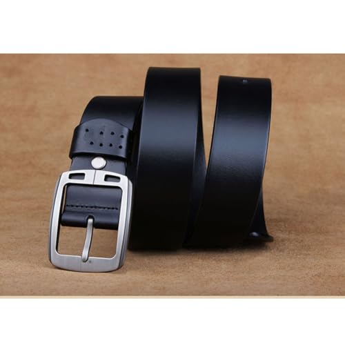 Vintage Cowhide Belt, Metal Pin Buckle, 1200mm Length 38mm Width, Gift for Men2