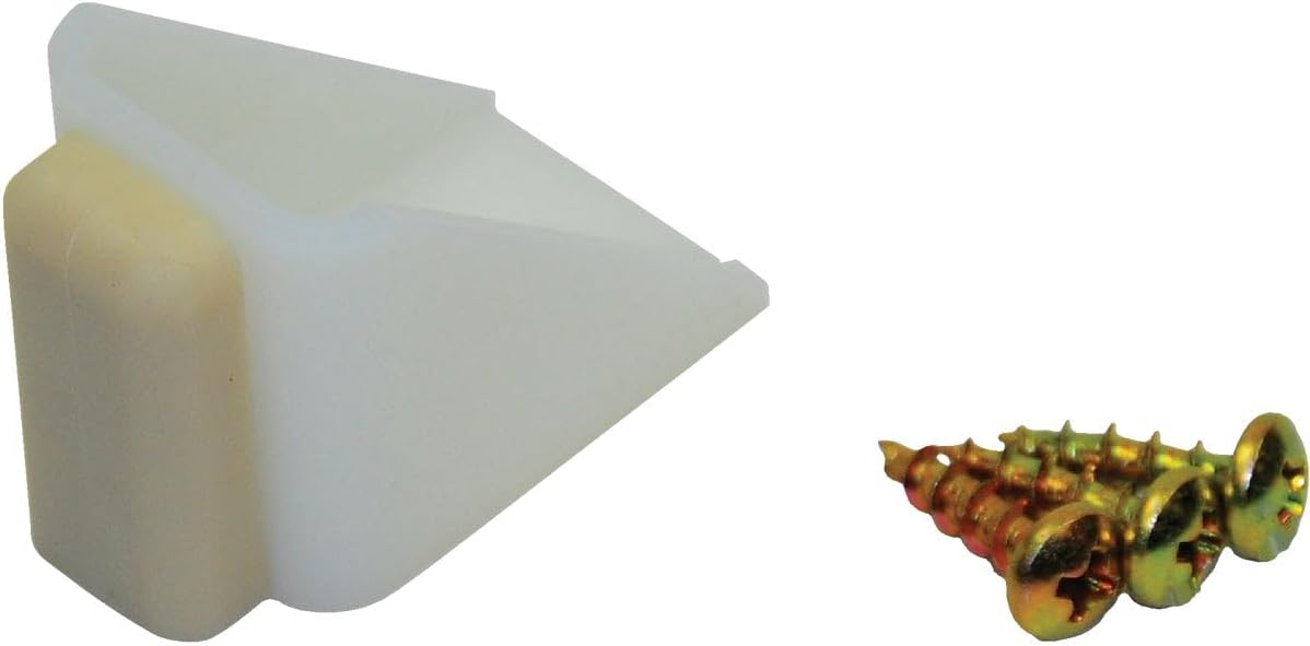 LE JOHNSON 2155PPK1 1" Bump Door Stop , White