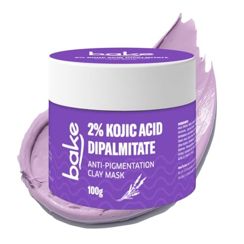 Image of Bake 2% Kojic Acid Dipalmitate Anti-Pigmentation Clay Mask for Dark Spots, Tan & Uneven Skin Tone - 100g