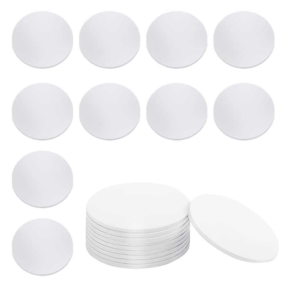 10pcs NFC Tags, NTAG215 Stickers NFC Chip Rewritable Coin Card, White