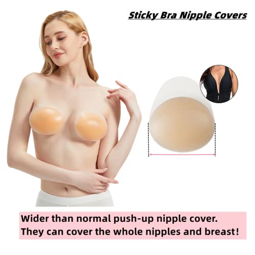 Push Up Nipple Covers Breast Lift Tape Reusable Silicone Bra Pasties Petals Strapless Adhesive Bras For Women Nude #TOP1
