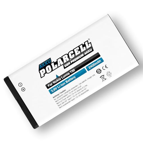 Batería de Repuesto para Nokia Lumia 730 Dual SIM Lumia 735 (sustituye a batería Original BV T5A) Polarcell con paño de Limpieza de Pantalla Mungoo