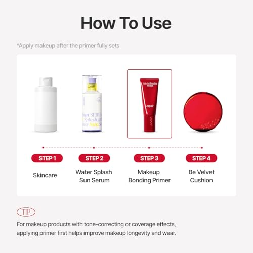 Image of Espoir Bonding Primer for Makeup, Hydrating & Blurring Primer for Smooth, Long-Lasting Makeup Base, Lightweight Non-Greasy Formula for Oily, Vegan, Korean Makeup, Festival Essentials, 37g