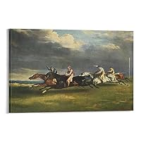 テオドール・ジェリコー、スペインの馬、希少画集画、新品高級額 テオドール・ジェリコー、スペインの馬、希少画集画、新品高級額