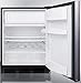 Summit Appliance CT663BKBIIF Built-in Undercounter Refrigerator-Freezer for Residential Use, Cycle Defrost with Deluxe Interior, Panel-ready Door and Black Cabinet