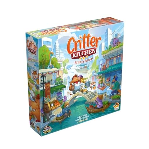 LUCKY DUCK GAMES Critter Kitchen - Juego de Mesa de Cocina estratégica para Adultos y niños a Partir de 12 años + Juego de Mesa - Gestión de recursos - 1 a 5 Jugadores - 60 min - en francés | Ya disponible en tu tienda friki favorita! En mundofriki.es!
