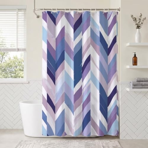 Rideau de douche anti-éclaboussures 150x170cm en polyester lavable