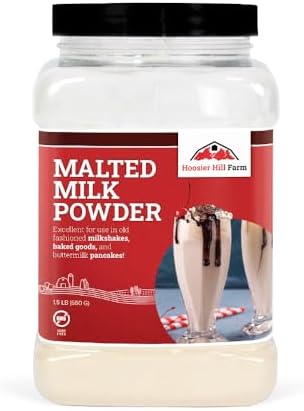 Hoosier Hill Farm Malted Milk Powder, 1.5LB (Pack of 1)