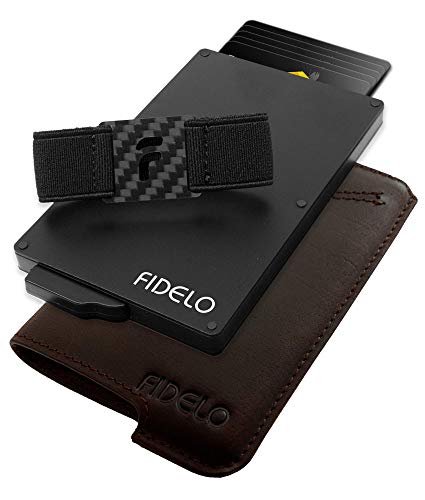 Fidelo Minimalist Wallets Card Wallet - Hybrid RFID Wallets for Men Slim Wallet