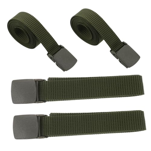 BESTYASH 4pcs Men Tactical Belt Belt Police Construction Outdoor Hiking Canvas Nylon Web