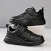 Imagen de Dhinash Zapatillas Deportivas Sin Cordones para Niños Zapatillas Casual Zapatos para Uniformes de Escuela Calzados para Correr en Asfalto Exterior Interior Zapatos de Running Negro Talla 31