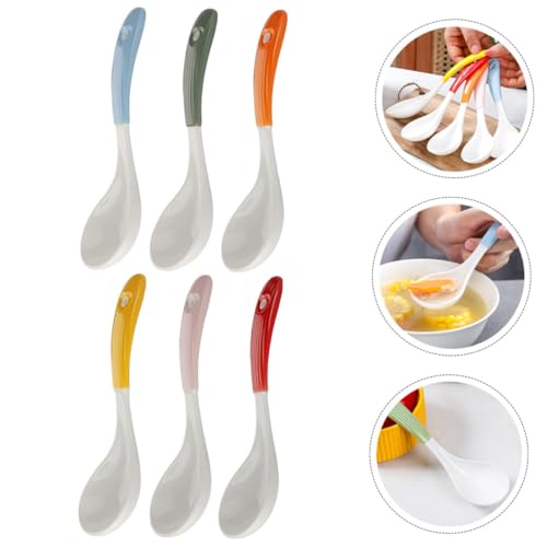 Cuillères à soupe céramique lavables avec manche ergonomique - 6