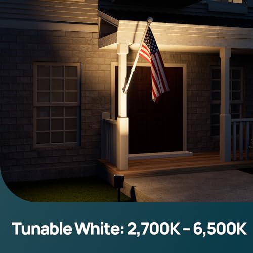 Image of Linkind Smart Solar Spot Lights Outdoor SL5C, Solar Lights Outdoor Spotlight Cool /Warm White /Color Changing, APP /Voice Control IP67 Landscape Lighting for Yard, Garden, Pathway(2 Pack)