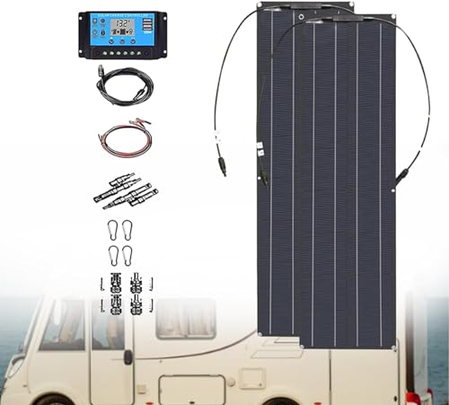 Panneau solaire monocristallin 200W à haut rendement avec couche mince pliable et semi-flexible