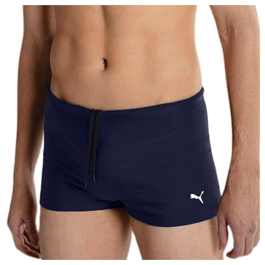 PUMA Sunga Boxer Masculina UV50+ Lycra Xtra® Life Moda Praia Verão 2025/2026, Marinho, M